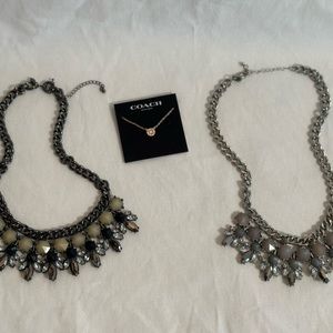 LOFT statement necklaces - 2 plus a freebie Coach necklace